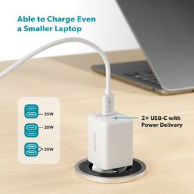 Nabíjačka do siete Epico UltraBoost GaN 35W 2xUSB-C biela

 obrázok produktu 6 z 6