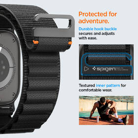 Remienok Spigen Fabric na Apple Watch 49/46/45/44mm čierny

 obrázok produktu 13 z 15
