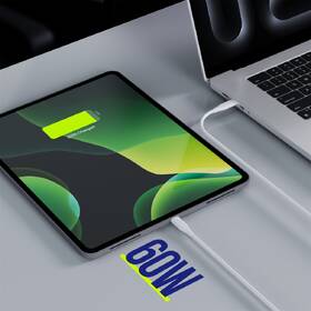 Kábel Allity AUC-02, 60W, USB-C/USB-C, 1m biely

 obrázok produktu 4 z 5