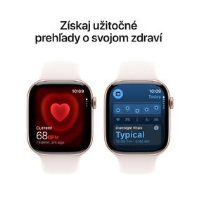 Inteligentné hodinky Apple GPS 46mm ružovo zlatý hliník - svetlo ružový športový remienok - M/L 

 obrázok produktu 4 z 7