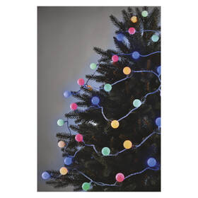 Vianočné osvetlenie EMOS 40 LED cherry reťaz - guličky 2,5 cm, 4 m, vonkajšie aj vnútorné, multicolor, časovač 

 obrázok produktu 5 z 8