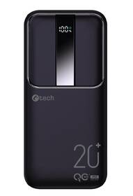 Powerbank C-Tech 20000 mAh, Li-Pol, 22,5W, USB-C/USB-A/micro USB čierny

 obrázok produktu 1 z 5