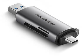 Čítačka pamäťových kariet Axagon Card Reader USB3.2 Gen 1 Type-C + Type-A, SD/microSD, UHS-I strieborná

 obrázok produktu 1 z 9