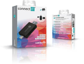 Čítačka pamäťových kariet Connect IT USB-C/USB-A čierna

 obrázok produktu 2 z 2