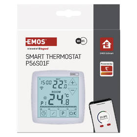 Termostat EMOS GoSmart, podlahový, programovateľný, drôtový, WiFi biely

 obrázok produktu 7 z 7
