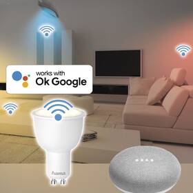 Inteligentná žiarovka Hama SMART WiFi LED, GU10, 4,5 W, biela, stmievateľná 

 obrázok produktu 5 z 7
