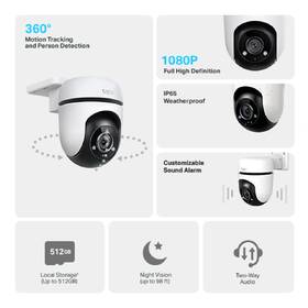 IP kamera TP-Link Tapo C500 biela

 obrázok produktu 1 z 7