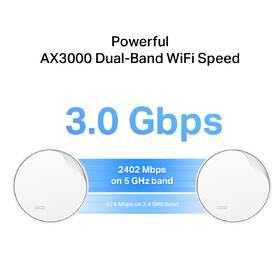 Kompletný Wi-Fi systém TP-Link Deco X50-PoE Mesh, AX3000 (2 ks) biely

 obrázok produktu 6 z 11