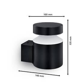 Nástenné svietidlo Philips Laven, 4000 K čierne

 obrázok produktu 1 z 4