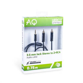 Kábel AQ 3,5 mm Jack/2xRCA, M/M, 0,75 m čierny

 obrázok produktu 1 z 1