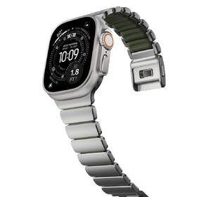 Remienok NOMAD Stratos FKM na Apple Watch 45/46/49mm, titanový strieborný/zelený

 obrázok produktu 8 z 12