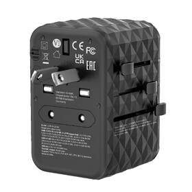 Cestovný adaptér Verbatim UTA-05 GaN III, 2x USB-C PD 65W & QC 4+, 2x USB-A čierny

 obrázok produktu 4 z 11