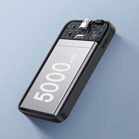 Powerbank Baseus Mini s bezdrôtovým nabíjaním 5000 mAh 20W USB-C čierny

 obrázok produktu 7 z 10