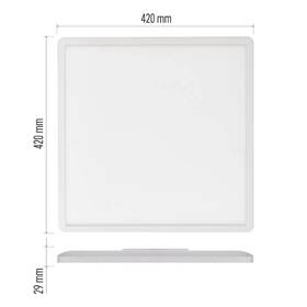LED stropné svietidlo EMOS FLORI, 42x42xcm, 22W, 2200lm, neutrálna biela biele

 obrázok produktu 1 z 5
