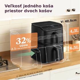 Fritéza teplovzdušná COSORI Turbo Tower, 10,8 l čierna

 obrázok produktu 17 z 17