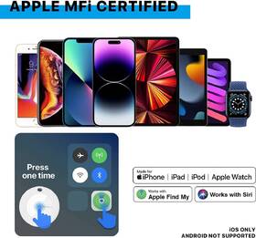 Lokátor Mili MiTag APL  + prívesok  (3 ks) čierny

 obrázok produktu 4 z 7