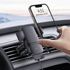Držiak na mobil Baseus Wisdom Auto Alignment s bezdrôtovým nabíjaním 15 W čierny

 obrázok produktu 9 z 14