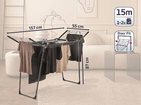 Sušiak na bielizeň Leifheit 150 Solid Slim Black čierny

 obrázok produktu 1 z 1