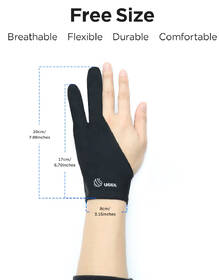 Rukavice UGEE Art Glove, 4 ks čierne

 obrázok produktu 1 z 6