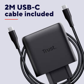 Nabíjačka do siete Trust MAXO 65W 2-Port GaN, USB-C čierny

 obrázok produktu 12 z 12
