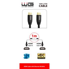 Kábel WG Dátový kábel, HDMI/HDMI, nylon, 1m čierny

 obrázok produktu 1 z 1