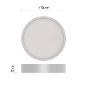 LED stropné svietidlo EMOS Nexxo 21W, 22cm, 1900lm, neutrálna biela biele

 obrázok produktu 1 z 4