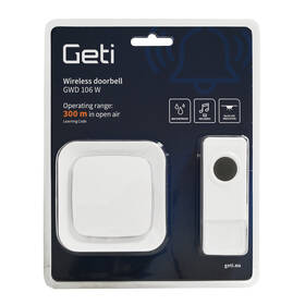 Zvonček bezdrôtový Geti GWD106 W biely

 obrázok produktu 3 z 4