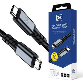 Kábel 3mk Hyper N-SERIES USB-C/USB-C, Thunderbolt 4, 240W, 1m čierny

 obrázok produktu 1 z 1