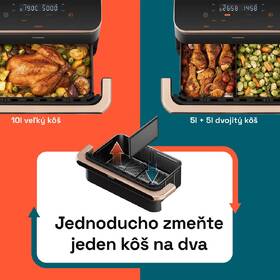 Fritéza teplovzdušná COSORI TF101S Dual Blaze TwinFry 10 l čierna

 obrázok produktu 8 z 13