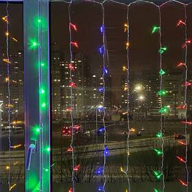 Vianočné osvetlenie ColorWay vnútorné, 300 LED, 3× 3m, 220–240V AC, viacfarebné 

 obrázok produktu 2 z 5