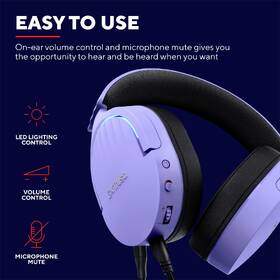 Headset Trust GXT 490P FAYZO, USB fialový

 obrázok produktu 10 z 14