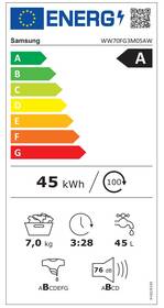 Práčka Samsung WW70FG3M05AWLF biela

 obrázok produktu 1 z 8
