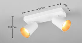 Bodové svietidlo TRIO SHARP, 2x GU10 biele

 obrázok produktu 6 z 6