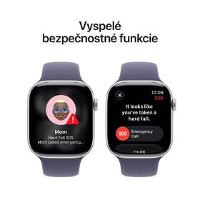 Inteligentné hodinky Apple GPS 46mm strieborný hliník - hmlisto fialový športový remienok - M/L 

 obrázok produktu 5 z 7