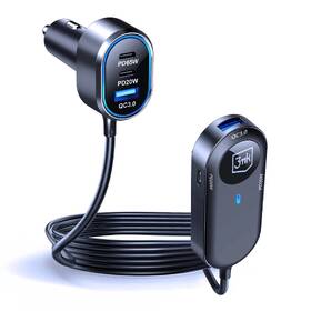 Adaptér do auta 3mk Double Car Charger 135W čierny

 obrázok produktu 2 z 9