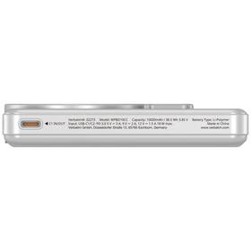 Powerbank Verbatim magnetická, bezdrôtová Charge 'n' Go C+C, displej, 10000 mAh strieborná

 obrázok produktu 5 z 8