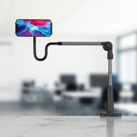 Držiak na mobil FIXED Relax s otočným a nastaviteľným ramenom, na upevnenie na stôl čierny

 obrázok produktu 8 z 8