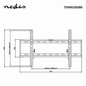 Držiak na TV Nedis pevný, pre uhlopriečky 42" až 70", nosnosť 60 kg čierny

 obrázok produktu 3 z 4