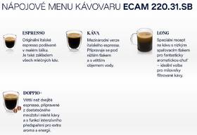 Automatický kávovar De'Longhi ECAM 220.31.SB čierny/strieborný

 obrázok produktu 10 z 10