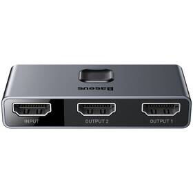 HDMI rozbočovač Baseus Matrix HDMI Splitter 2v1/1v2 sivý

 obrázok produktu 1 z 6