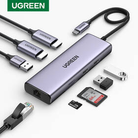 USB Hub UGREEN 10-in-1, 4K HDMI 

 obrázok produktu 2 z 7
