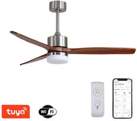 LED stropné svietidlo IMMAX NEO LITE ELEGANTE SMART LED s ventilátorem Wi-Fi, TUYA strieborné/drevené

 obrázok produktu 2 z 10