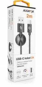 Kábel Aligator Premium USB/USB-C, 2m čierny

 obrázok produktu 5 z 7
