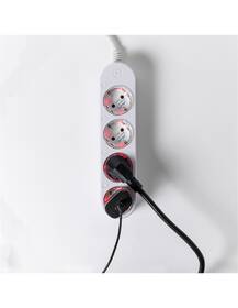 Kábel predlžovací Shelly Powerstrip 4,4x zásuvka s meraním spotreby, Wi-Fi biely

 obrázok produktu 3 z 4