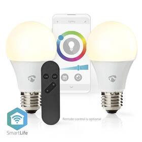 Inteligentná žiarovka Nedis SmartLife klasik, Wi-Fi, E27, 806 lm, 9 W, RGB / Teplá - studená biela, 2ks 

 obrázok produktu 4 z 7