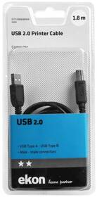 Kábel Ekon USB-A/USB-B 1,8m čierny

 obrázok produktu 1 z 1