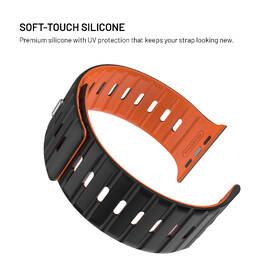 Remienok FIXED Silicone Magnetic Strap na Apple Watch 44/45/46/49mm čierny

 obrázok produktu 5 z 6