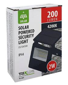 Reflektor Trixline TR 386S LED Solární 2W 4200K s pohybovým senzorem čierny

 obrázok produktu 2 z 2