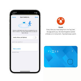 Lokátor FIXED Tag Card s podporou Find My, bezdrôtové nabíjanie modrý

 obrázok produktu 4 z 9