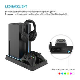 Dokovacia stanica FIXED pre Xbox Series X a S s odvetrávaním a nabíjaním pre dva ovládače Xbox čierna

 obrázok produktu 5 z 11